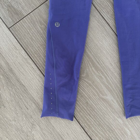 Lululemon Sense Knit HR running tight Charged Indigo Size 4 Leggings - Picture 6 of 7